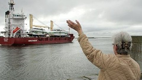 The ferries finally set sail for new home in Mauritius