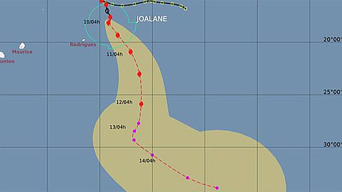 Cyclone Tropical Joalane: les Vols vers Rodrigues Annulés