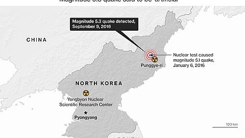 North Korea Conducts Fifth Nuclear Test