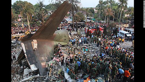 Death Toll Rises to 142 After Indonesian Military Plane Crashes Into City