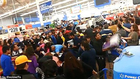 Video of the Day: Screaming Mobs Fight Over Televisions At Wal-Mart