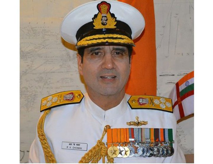 Archive Photo: Indian Navy chief Admiral RK Dhowan