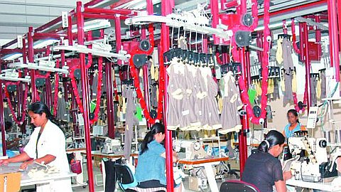 A 10% depreciation of the rupee to recoup the textile