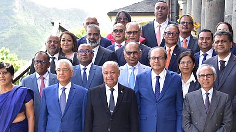 The new list of Ministers of the Republic of Mauritius