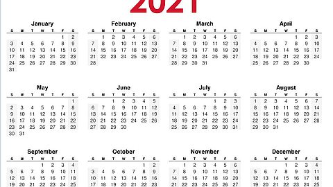 La liste des jours fériés pour 2021 dévoilée