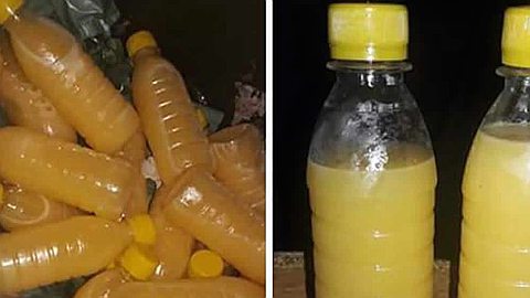 Bouteilles de jus saisies: la présence de pesticide, d'herbicide et de kérosène détectée