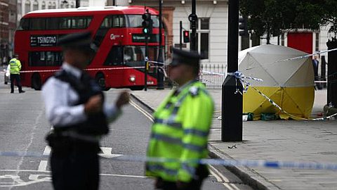 Woman killed, five hurt in central London knife attack