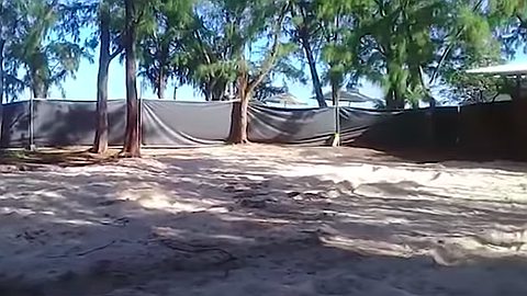 Le Morne: du sable récupéré de la plage?