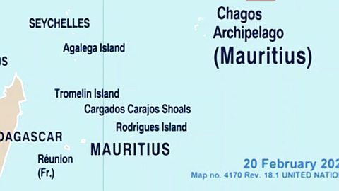Chagos : L’archipel désigné comme territoire mauricien sur une nouvelle mappemonde de l’ONU