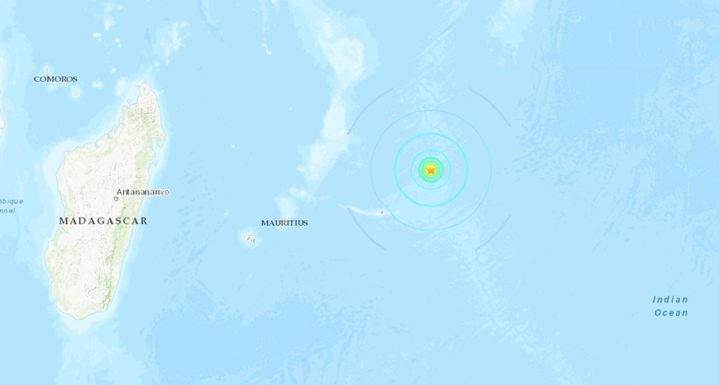 Un séisme enregistré au large de Maurice