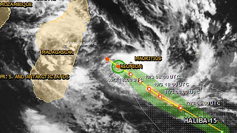 Météo: Haliba Est Passée à 200 km du Sud Sud Ouest de Baie-du-Cap