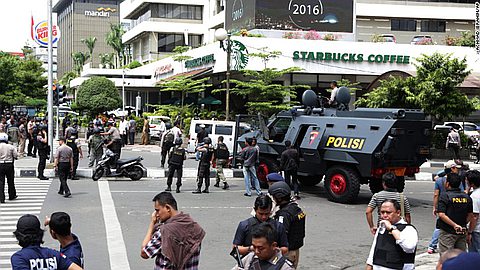 Deadly Blasts, Shootout in Indonesia Capital; Police Think ISIS to Blame