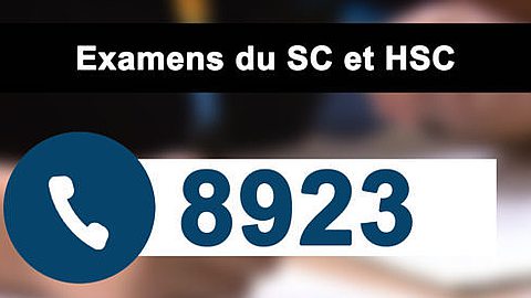Examens du SC et HSC : Une hotline mise à la disposition des parents et des élèves
