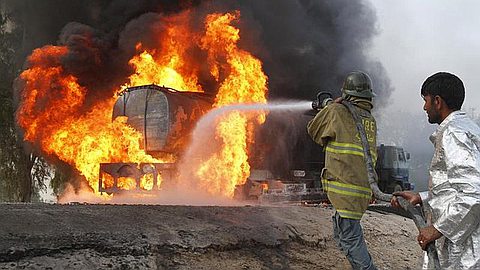 Nigerians Burnt In Rivers State Fuel Tanker Explosion