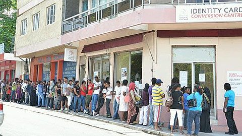 New Identity Card: Young Face the Queues
