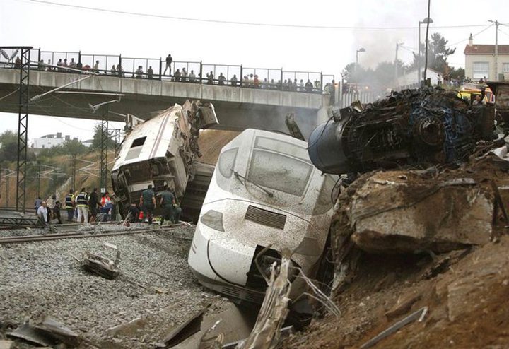 Spanish Train Crash Kills 77...