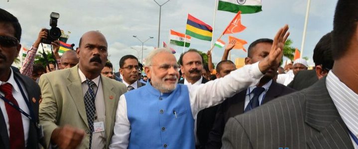 Nerendra Modi visits Mauritius