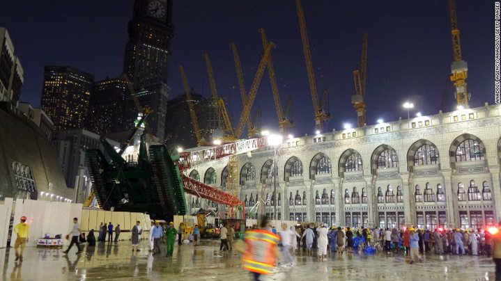 Crane Collapse Kills 107 People at Mosque in Mecca