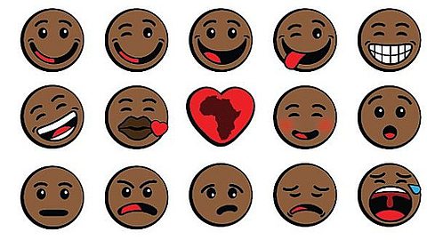 Apple Coiffé au Poteau par des Smileys Africains Conçus à Maurice