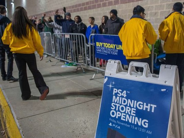 Consumers Line Up for Launch of PlayStation 4