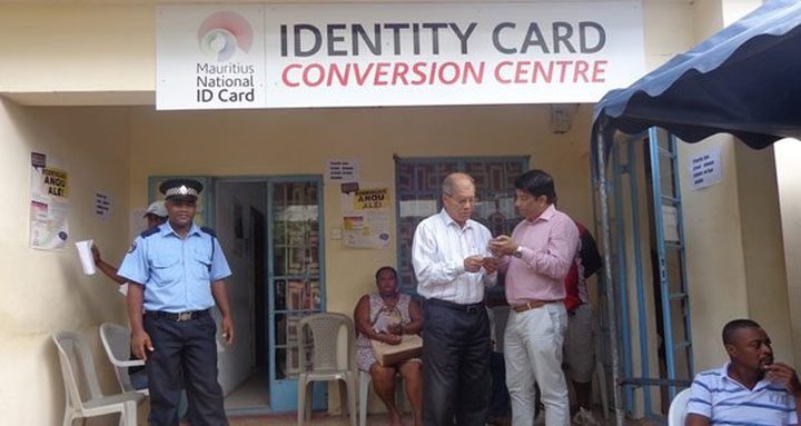 Archive Photo: ID Card Conversion Centre, Rodrigues