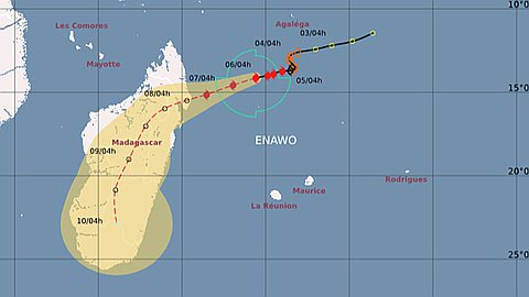 Météo: averses et orages à prévoir de la part d’Enawo