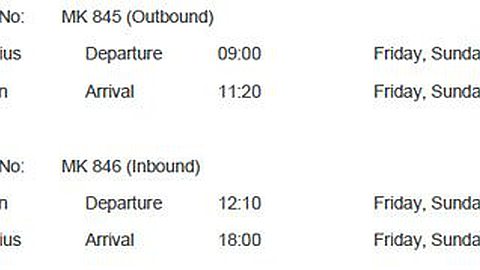 Air Mauritius Reintroduced its Two Weekly Direct Flights to Durban