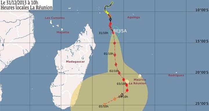Tropical Cyclone Bejisa: Mauritius Alert 1