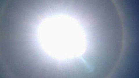 The Sun Visor of a "Rainbow" for Several Hours