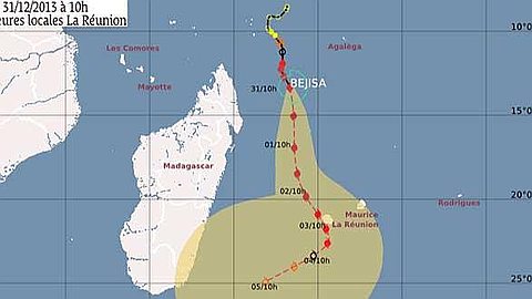 Tropical Cyclone Bejisa: Mauritius Alert 1