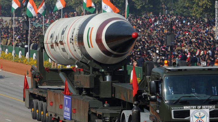India tests-fires Agni-V, a nuclear-capable ICBM