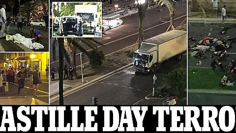 Truck 'terrorist' kills 80 in attack on Nice Bastille Day crowd