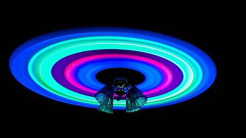 Picture of the Day: Glow Sticks and a Ceiling Fan