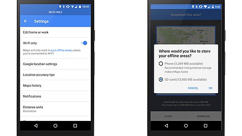 Google Maps for Android gets Wi-Fi-only mode and SD card download option