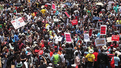 #ZumaMustFall: South Africans March Against Jacob Zuma